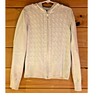Old Navy Zip Up Cardigan with Hood Girl Size Medium